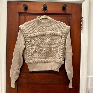 Ronny Kobo Primrose Sweater In oatmeal